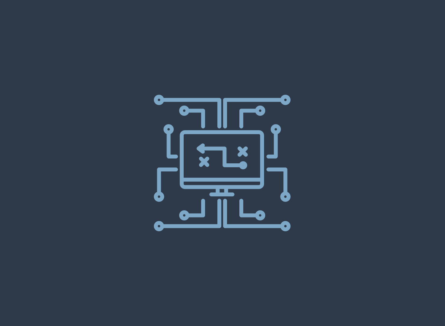 Digital strategy planning illustration